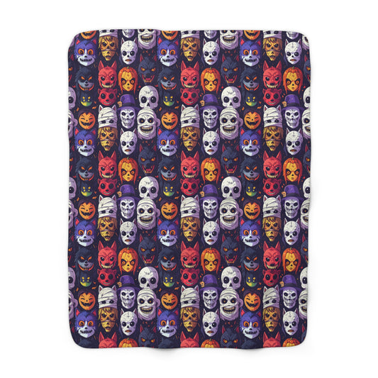 Monster Mash Up Sherpa Fleece Blanket
