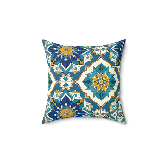 Mediterranean Lace Throw Pillow