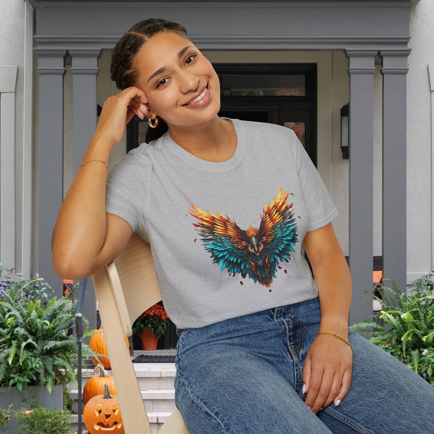 Haunted Phoenix Adult T-shirt