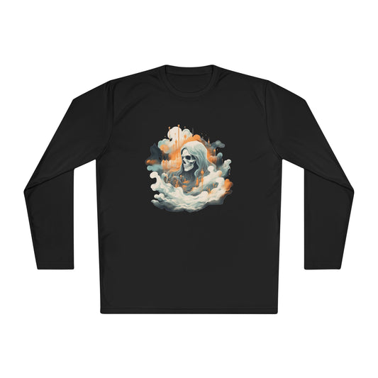 Creepy Ghost 11 Adult Long Sleeve Tee