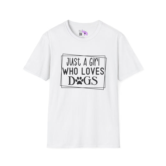 Just A Girl Who Loves Dogs Adult T-shirt