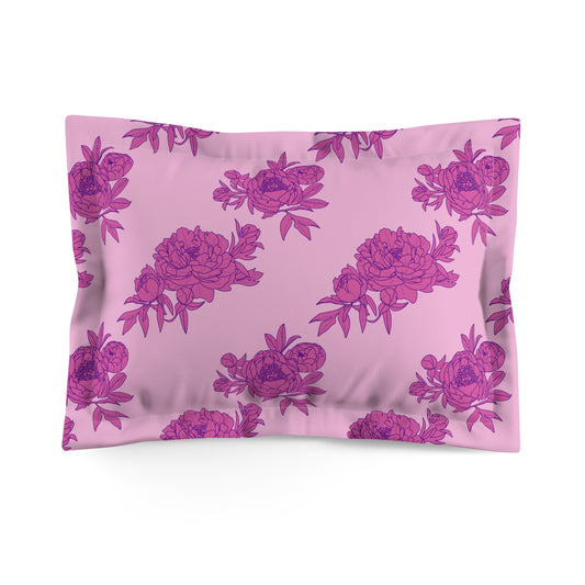 Bubblegum Bloom Peonies Pillow Sham
