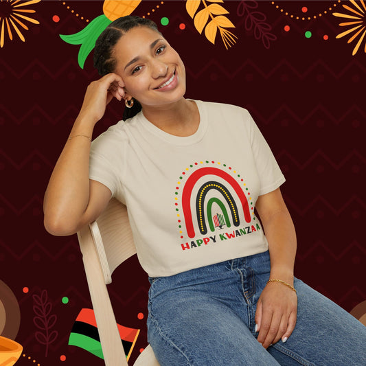 Happy Kwanzaa Arch Adult T-shirt