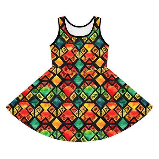 Freedom Flame Girls' Sleeveless Sundress