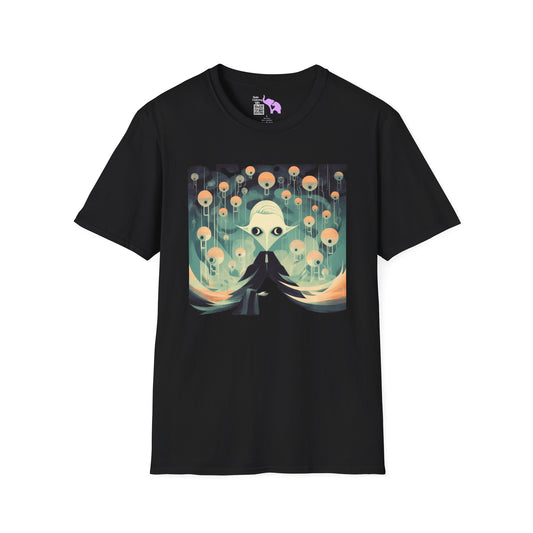 Creepy Ghost 10 Adult T-shirt