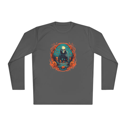 Creepy Ghost 3 Adult Long Sleeve Tee