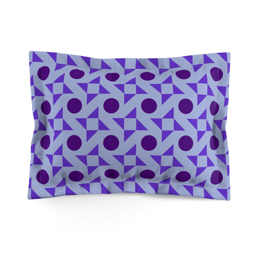 Violet Pinwheels Microfiber Pillow Sham