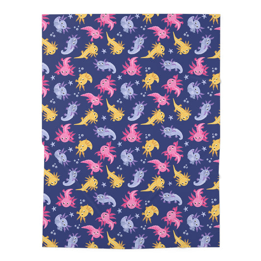 Axolotl Lagoon Baby Swaddle Blanket