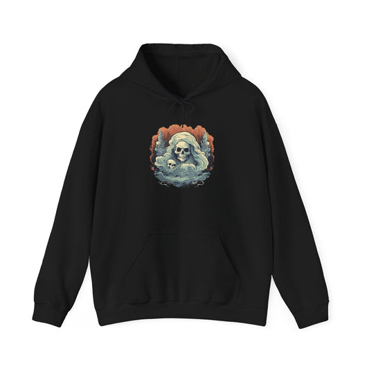 Creepy Ghost 4 Heavy Blend™ Hooded Sweatshirt