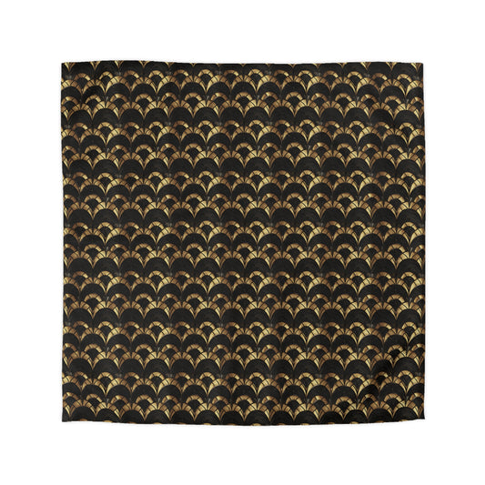 Gilded Elegance Microfiber Duvet Cover