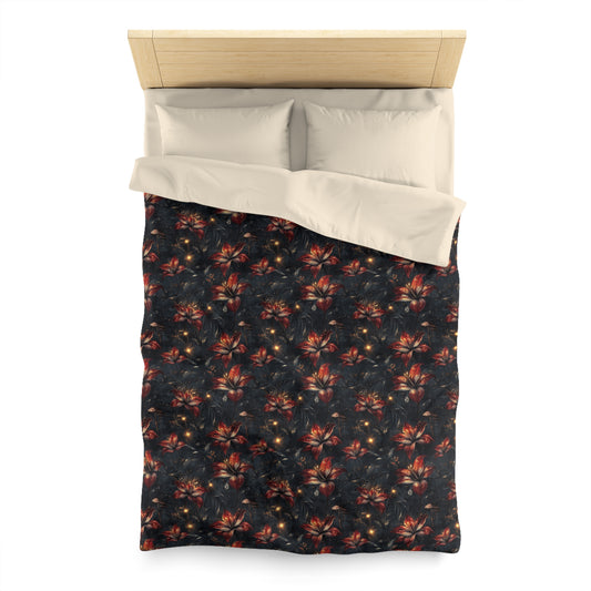 Fire Lilly Dreams Microfiber Duvet Cover