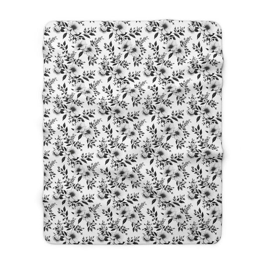 Garden Sketch Fleece Blanket