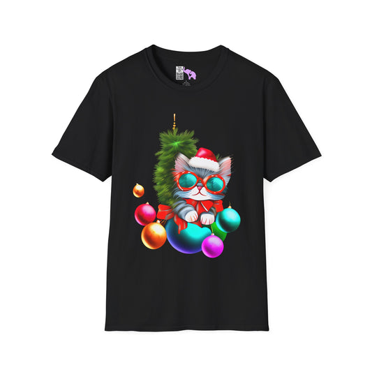 Christmas Ornaments Kitten Adult T-shirt