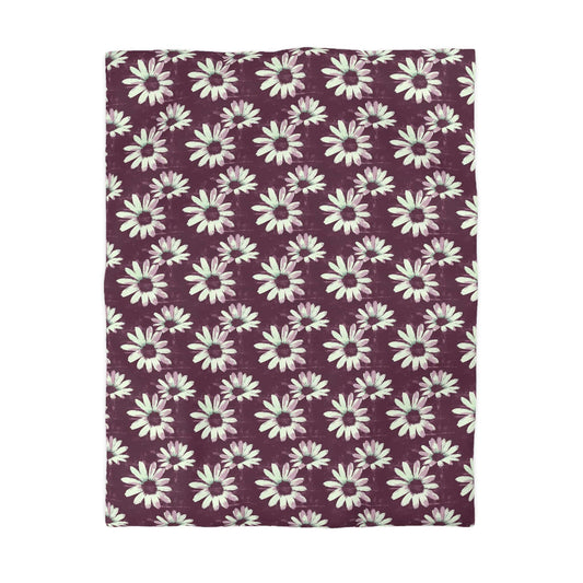 Purple Tide Petals Microfiber Duvet Cover