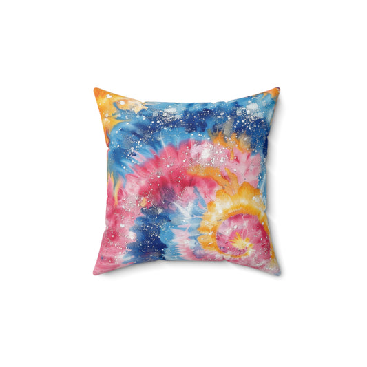 Retro Vortex Throw Pillow