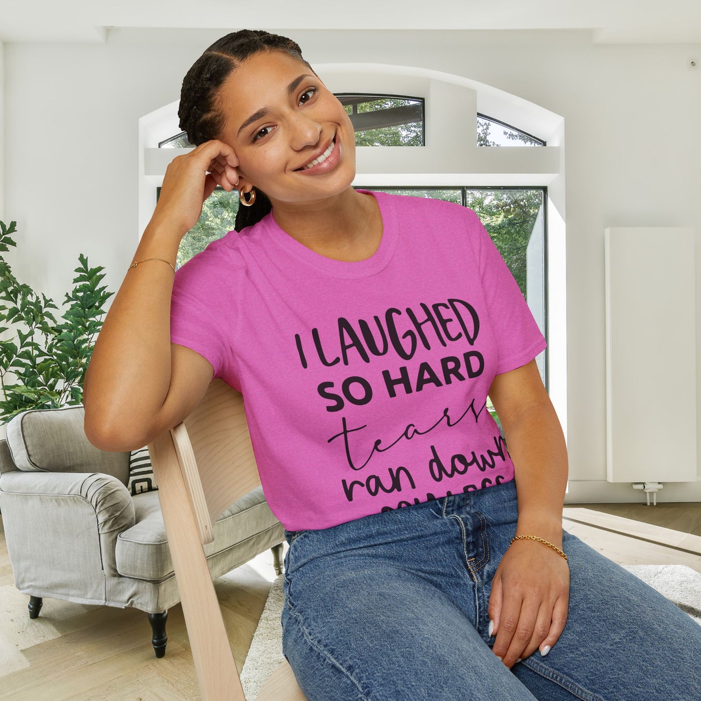I Laughed So Hard Tears Ran Down My Legs Adult T-shirt