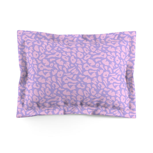 Cotton Candy Cheetah Microfiber Pillow Sham