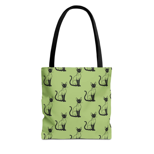Siamese Charm – Sage Garden Canvas Tote Bag