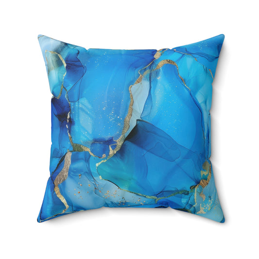 Turquoise Marble Print Duvet Bedding Set