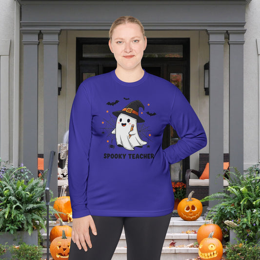 Spooky Teacher Adult Long Sleeve Tee
