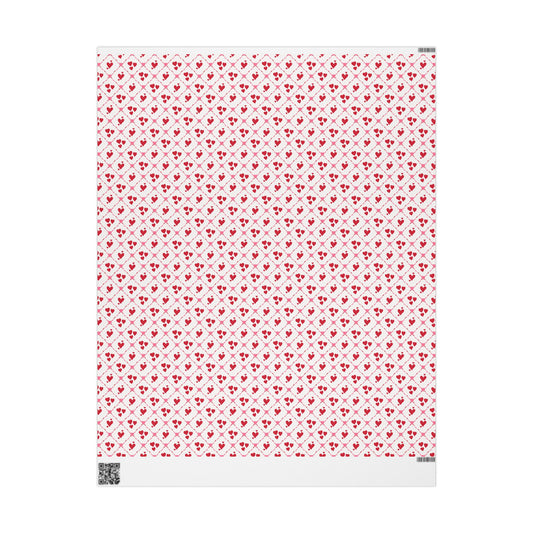 Cupid’s Lattice Wrapping Paper
