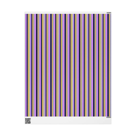 Midnight Pop Stripes Gift Wrap