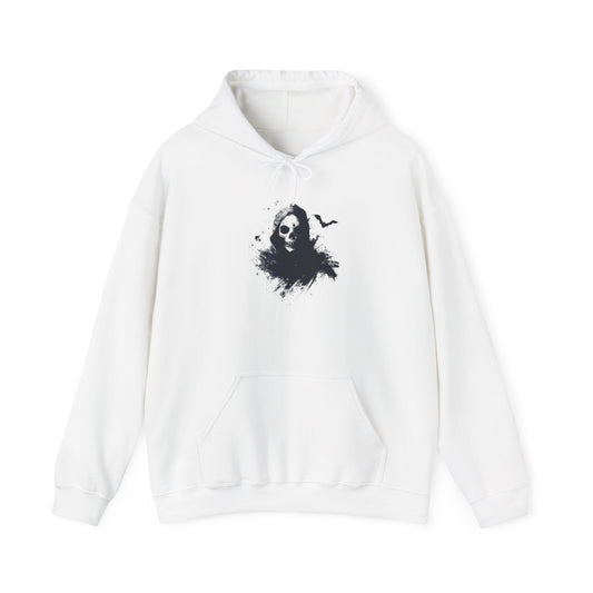 Creepy Death Skull Heavy Blend™ Hooded Sweatshirt