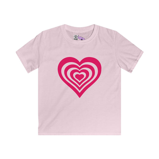 Layered Hearts Youth Softstyle Tee