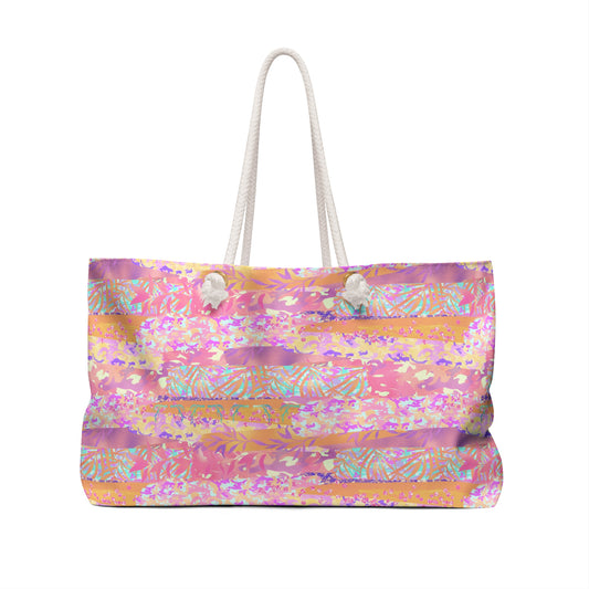 Wild Tropic Collage Weekender Bag