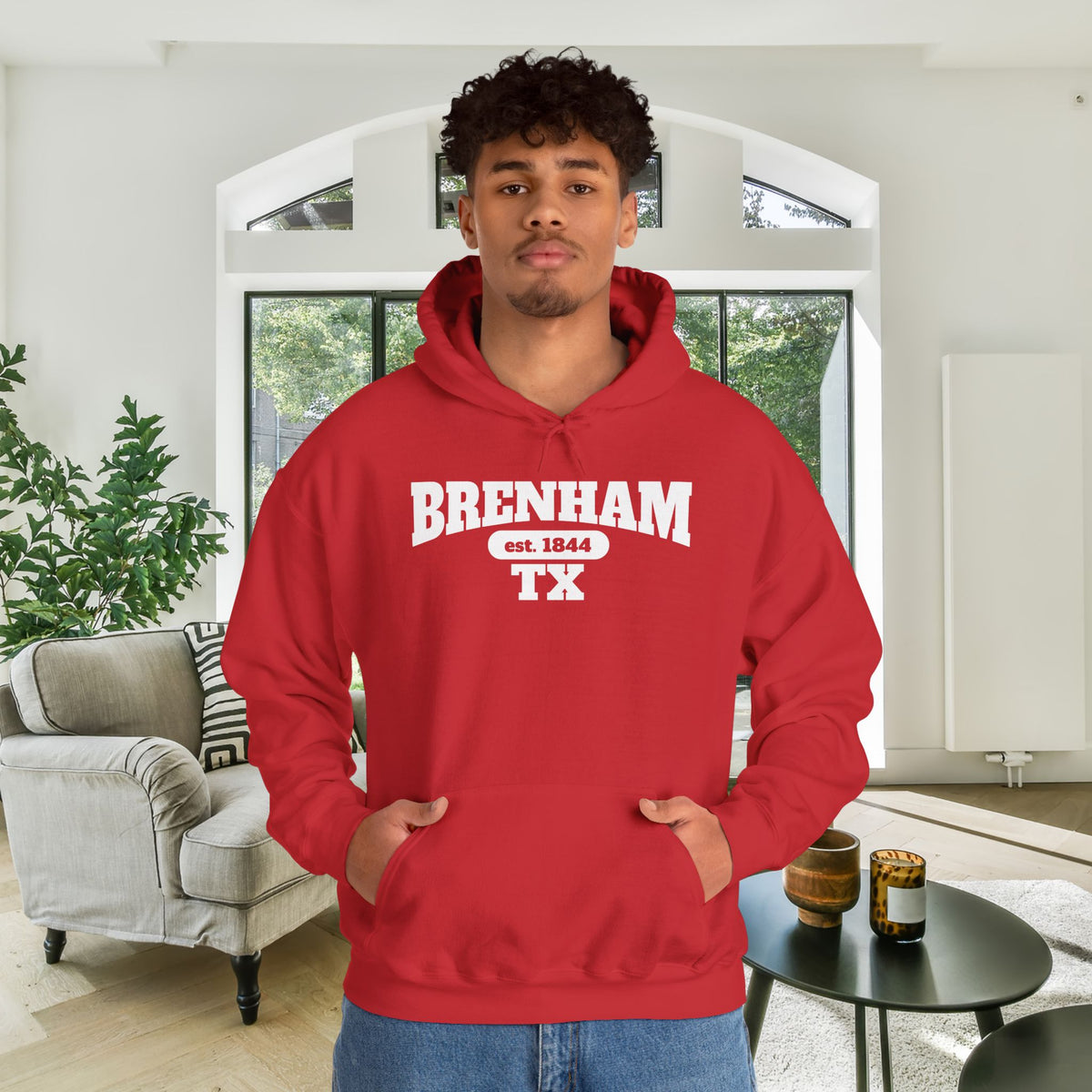 Brenham Tx Est. 1844 Adult Heavy Blend™ Hoodie