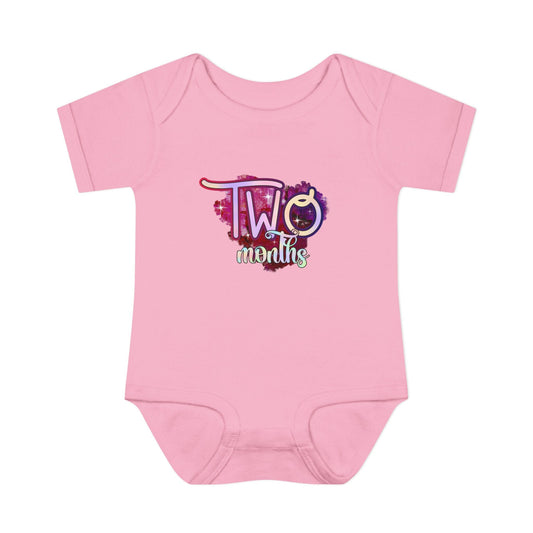 Stardust Baby Milestone Bodysuit-Two Months