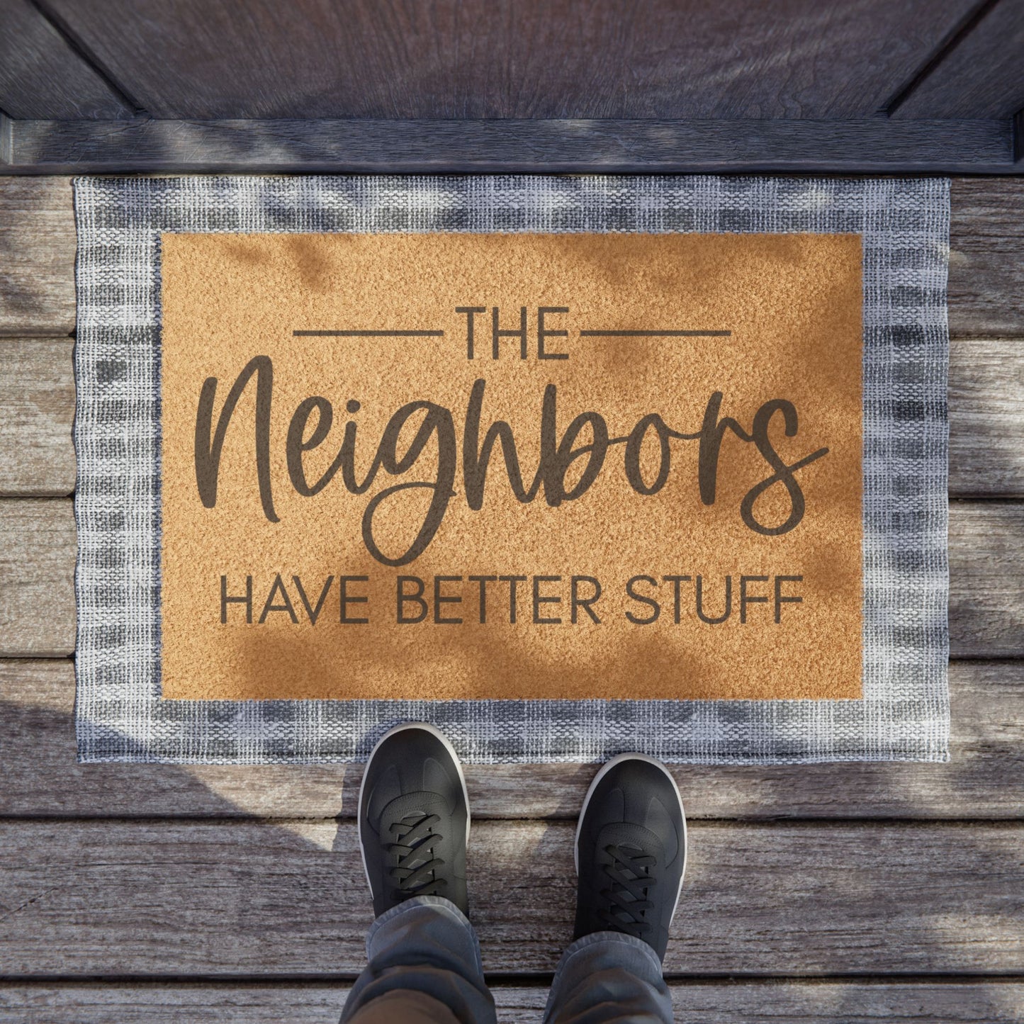 The Neighbors Have Better Stuff Coconut Fiber Doormat