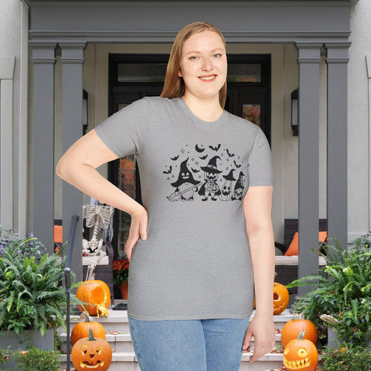 Trick or Treat Gnomies Adult T-shirt