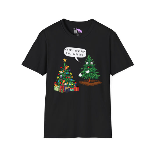 Christmas Tree How Did This Happen? Adult T-shirt