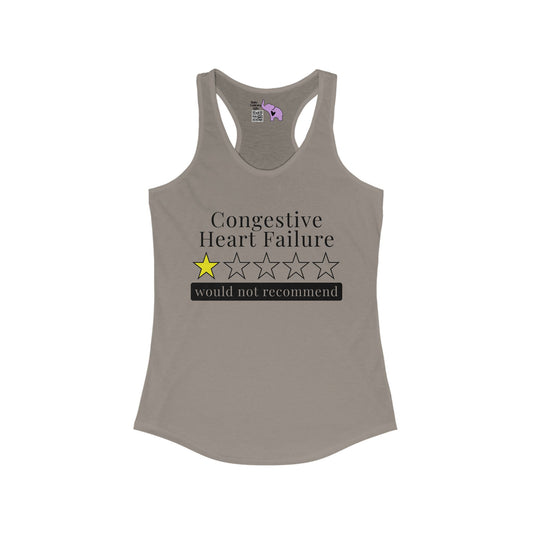 Congestive Heart Failure 1 Star Would Not Recommend Women's Ideal Racerback Tank