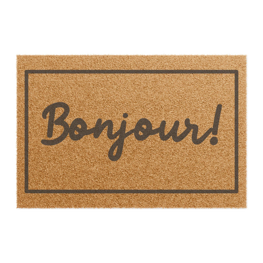 Bonjour Coconut Fiber Doormat