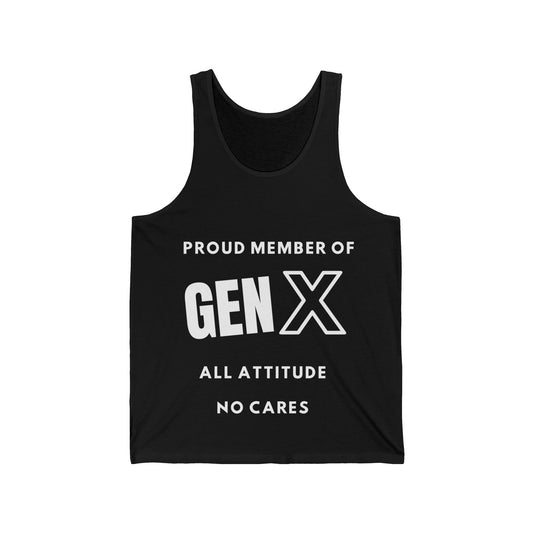 GenX All Attitude No Cares Unisex Tank