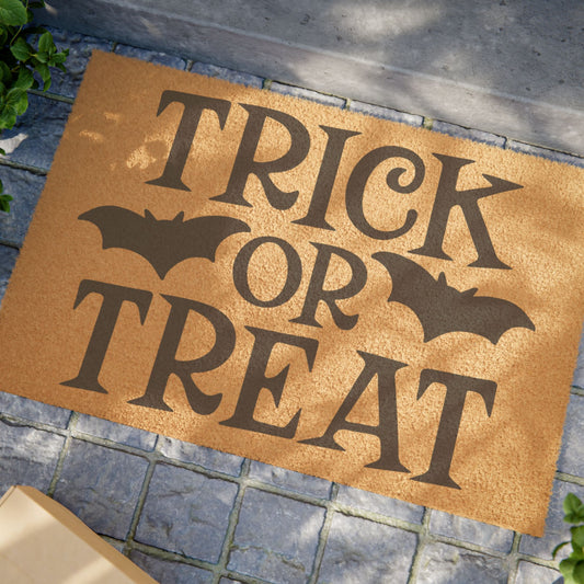 Trick or Treat 2 Coconut Fiber Doormat