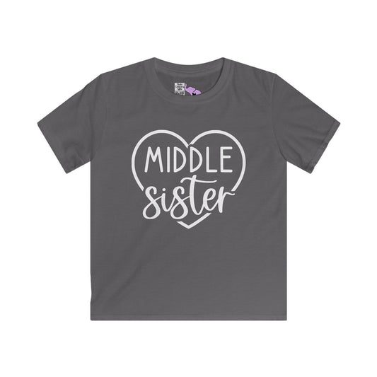 Middle Sister (Heart) Youth Softstyle Tee