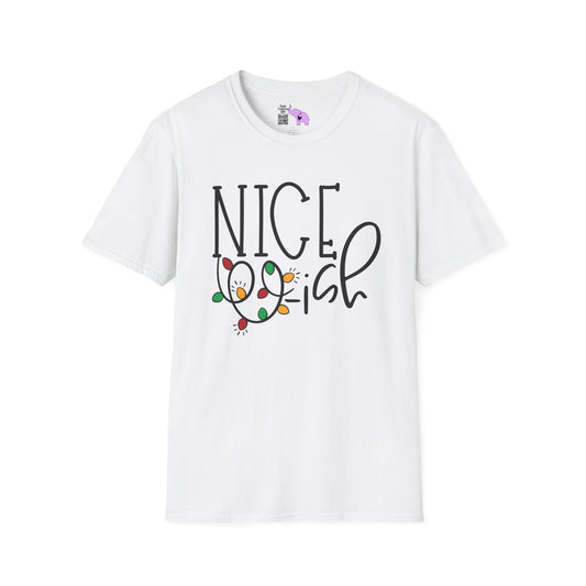Nice-ish (Christmas Lights) Adult T-shirt