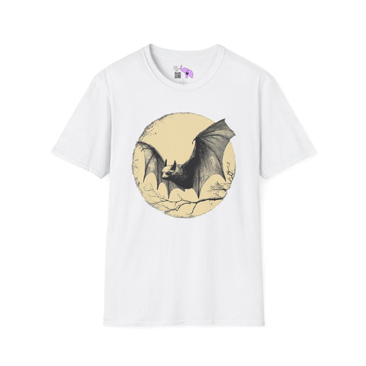 Bat Over Moon 2 Adult T-shirt