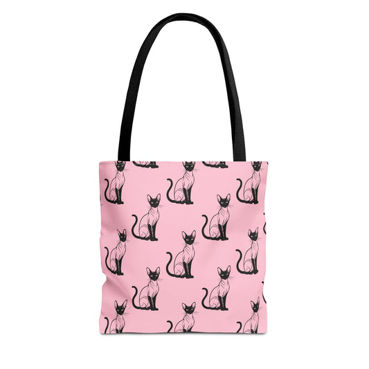 Siamese Charm – Pink Whisper Canvas Tote Bag