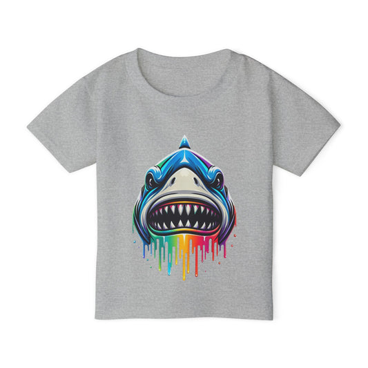 Colorful Shark Heavy Cotton™ Toddler T-shirt