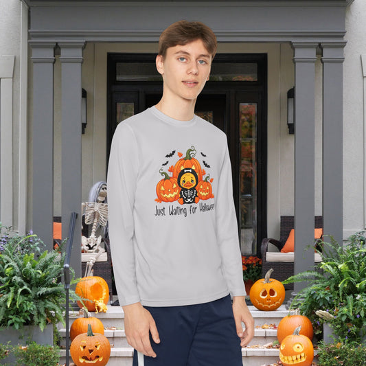 Just Waiting for Halloween Youth Long Sleeve Tee