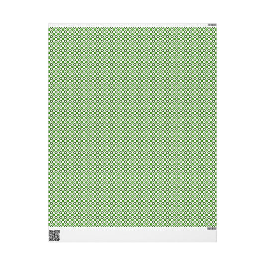 Emerald Star Garden Wrapping Paper