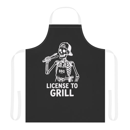 License to Grill (Dad Skeleton) Apron
