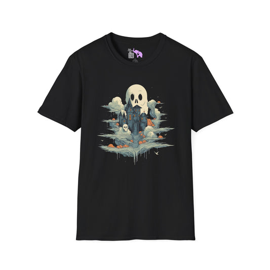 Creepy Ghost 14 Adult T-shirt