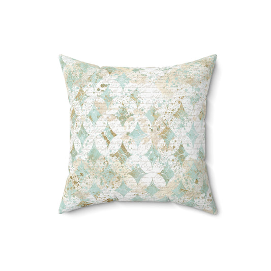 Faded Correspondence Throw Pillow