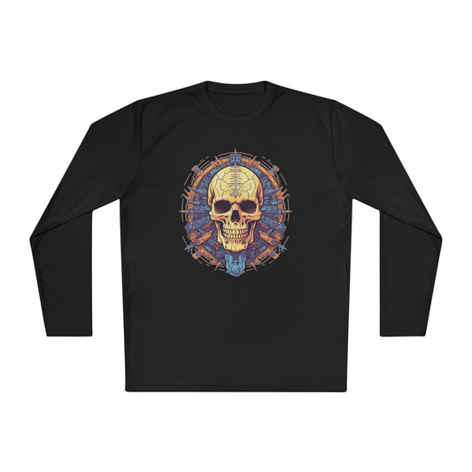 Creepy Skull 3 Adult Long Sleeve Tee