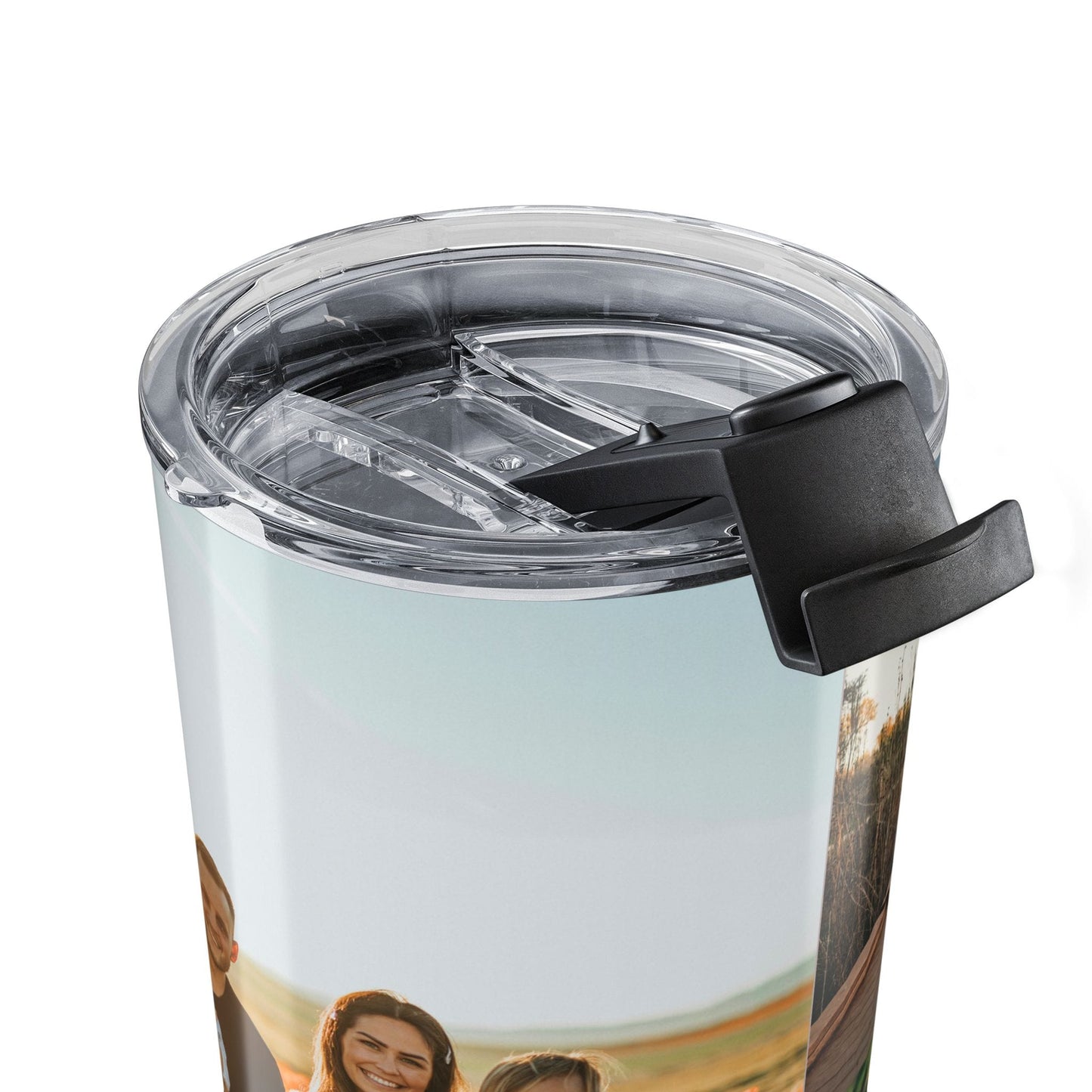 Personalized 3 Photo 20oz Stainless Steel Tumbler – Custom 1 Portrait & 2 Landscape Picture Cup